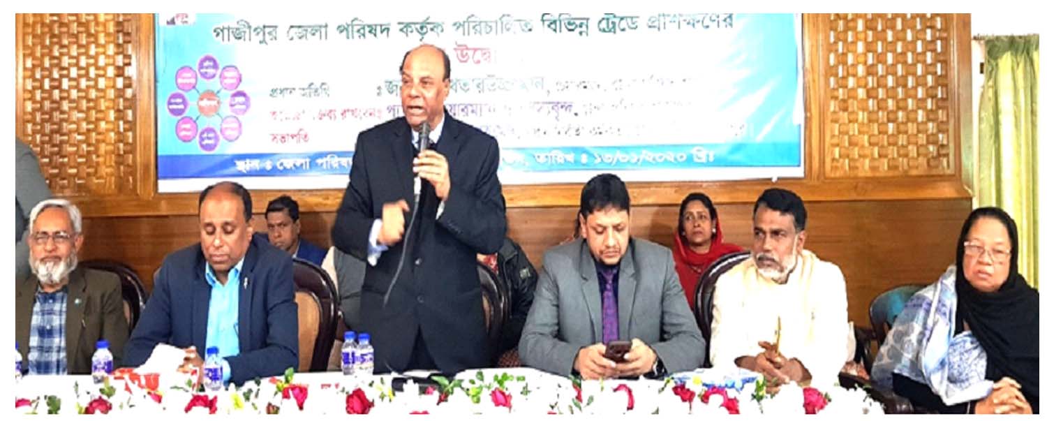 গাজীপুরে আত্মকর্মসংস্থান ও দক্ষতা উন্নয়নে যুবক-যুবতীদের প্রশিক্ষণ উদ্বোধন