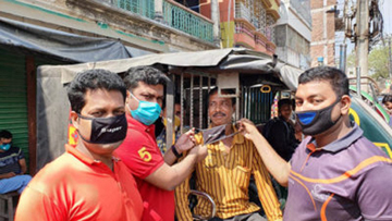 ঝিনাইদহে করোনা ভাইরাস রোধে তিন হাজার মাস্ক বিতরণ