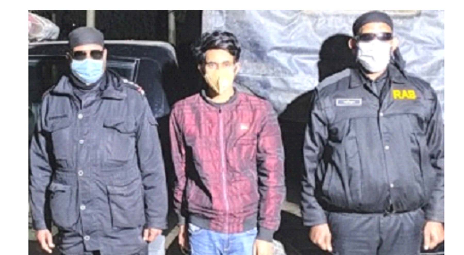 গাজীপুর থেকে পর্ণোগ্রাফী মামলার আসামী রাহুল গ্রেফতার