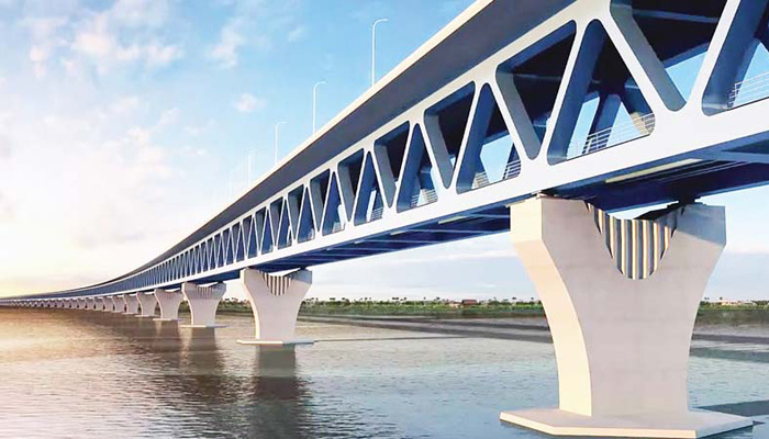 দৃশ্যমান হলো পূর্ণাঙ্গ পদ্মা সেতু