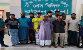 গাজীপুরে নাশকতা টেকাতে কঠোর অবস্থানে পুলিশঃ চলছে সাঁড়াশি অভিযান গ্রেফতার ১৩