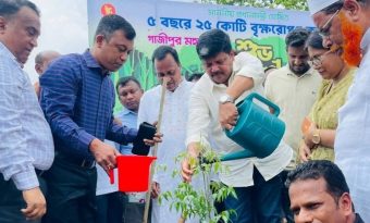 গাজীপুর সিটি কর্পোরেশনের উদ্যোগে বৃক্ষরোপণ কর্মসূচির উদ্বোধন
