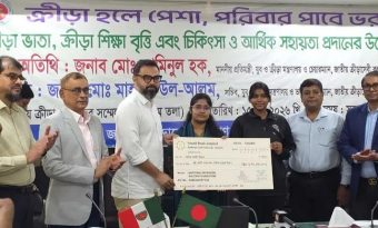 ৮ কোটি ৪১ লাখ টাকা ক্রীড়া ভাতা ও ক্রীড়া শিক্ষা বৃত্তি প্রদান